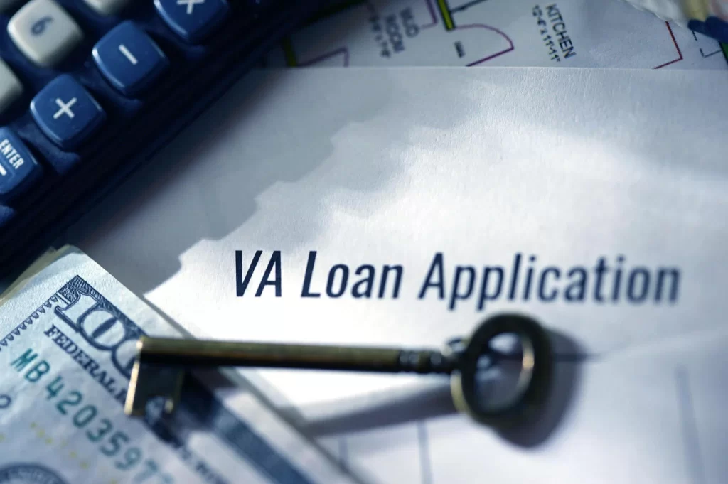 Picture of a VA Loan Application